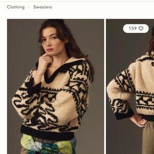 Pilcro Collared V Neck Pullover Sweater